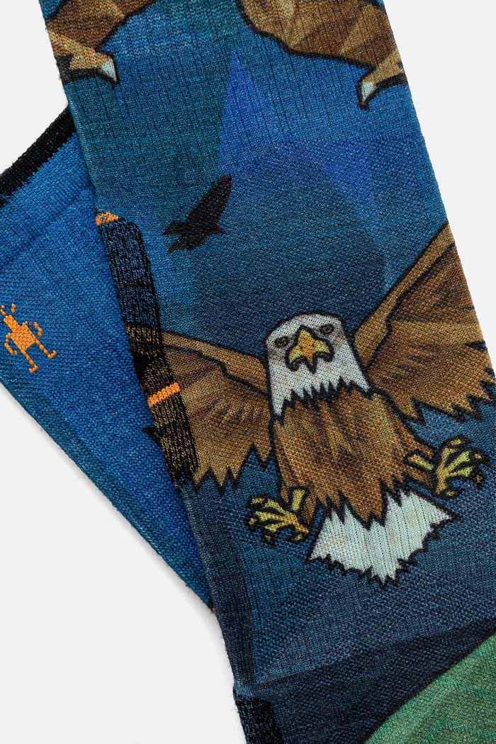 Smartwool Sosete Hike Eagle Print SW002684 albastru AW25