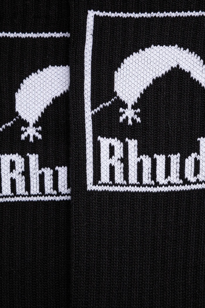 RHUDE socks Moonlight Badge RHPS25SO06117 black SS25