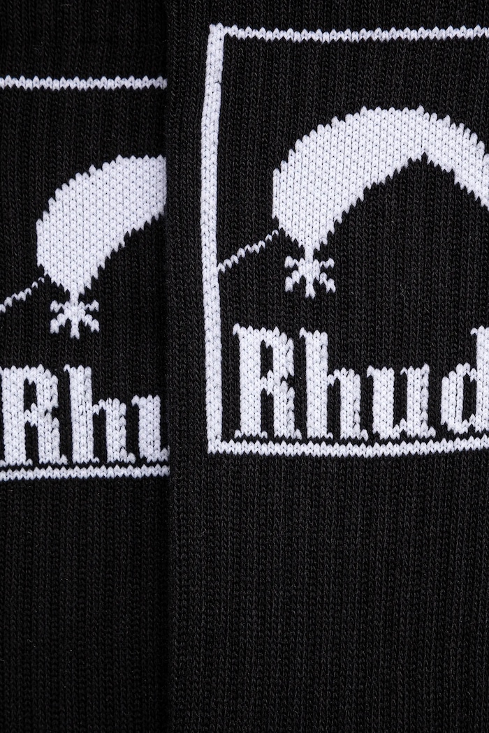 RHUDE socks Moonlight Badge RHPS25SO06117 black SS25