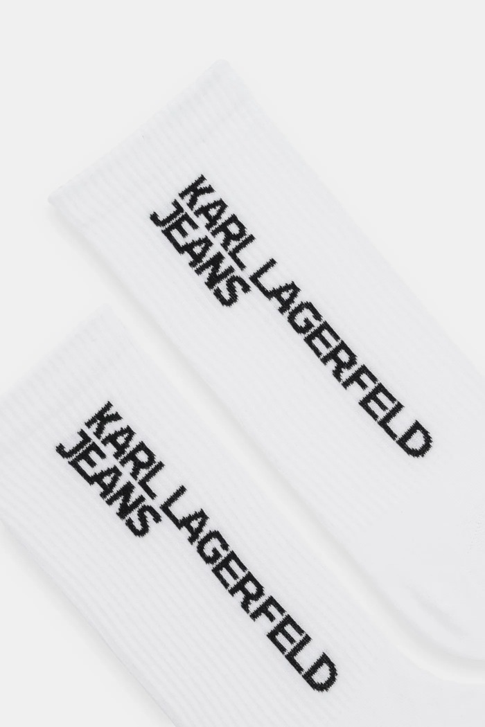 Ponožky Karl Lagerfeld Jeans 2-pak A1W47053 biela AA00