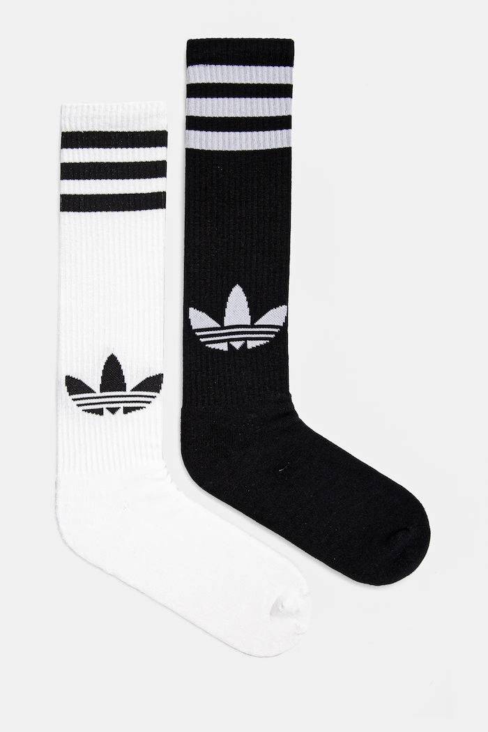 Κάλτσες adidas Originals 2-pack ψηλές κάλτσες λευκό JC8878