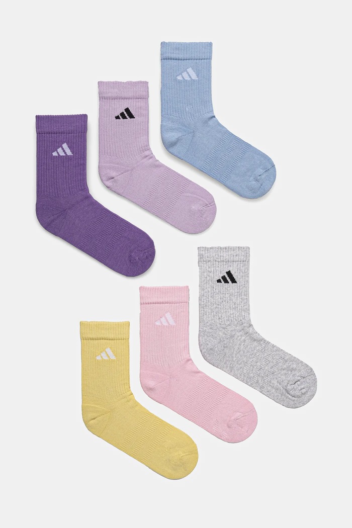 Κάλτσες adidas 6-pack ψηλές κάλτσες πολύχρωμο JP1715.
