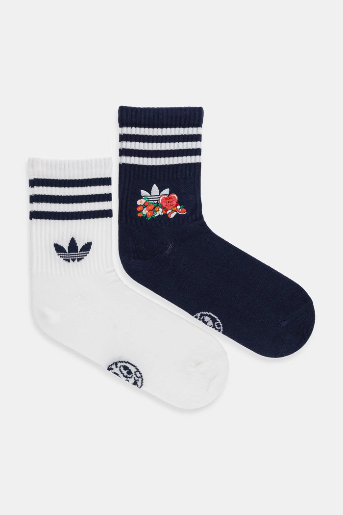 Ponožky adidas Originals Nelson jemný vzor biela JC8634