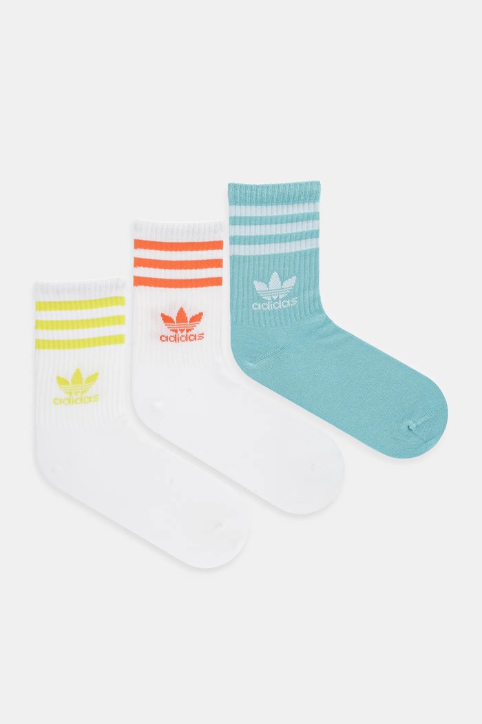 Κάλτσες adidas Originals ψηλές κάλτσες λευκό JI9473