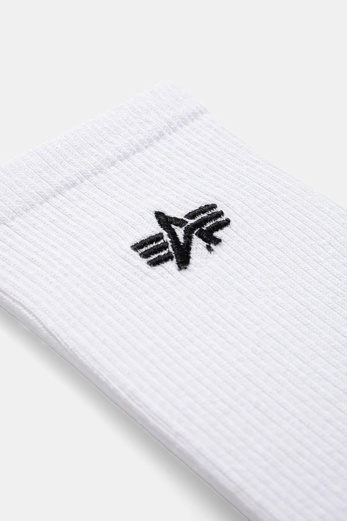 Alpha Industries ciorapi de bumbac Basic Socks 3 Pack 3-pack 156986 alb SS26