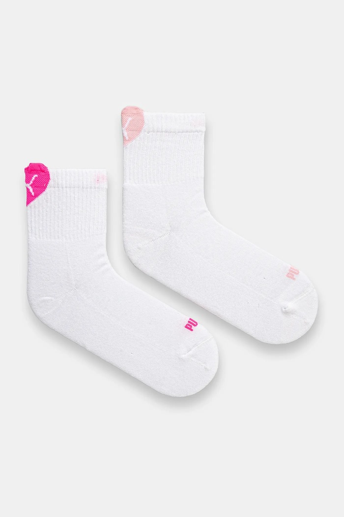Puma skarpetki 2-pack LOGO SHORT CREW skarpetki długie biały 938555