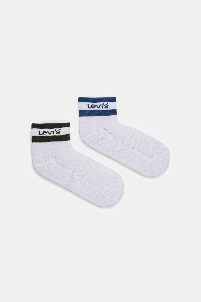 Levi's sosete 2-pack sosete lungi alb 37157.1198