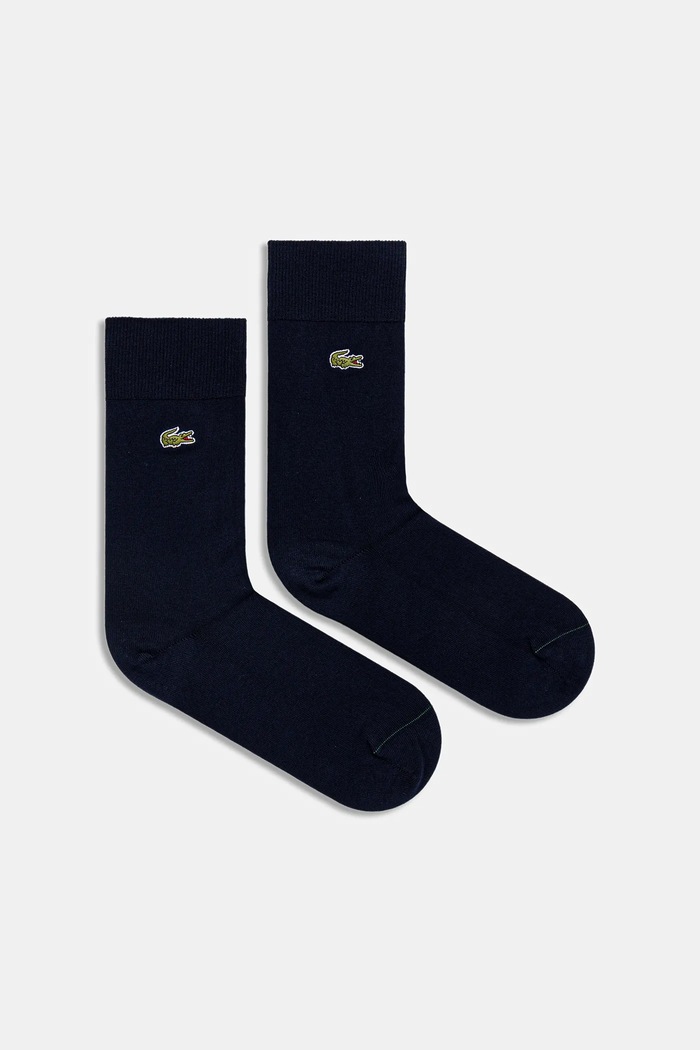 Lacoste șosete 2-pack sosete lungi bleumarin RA3147