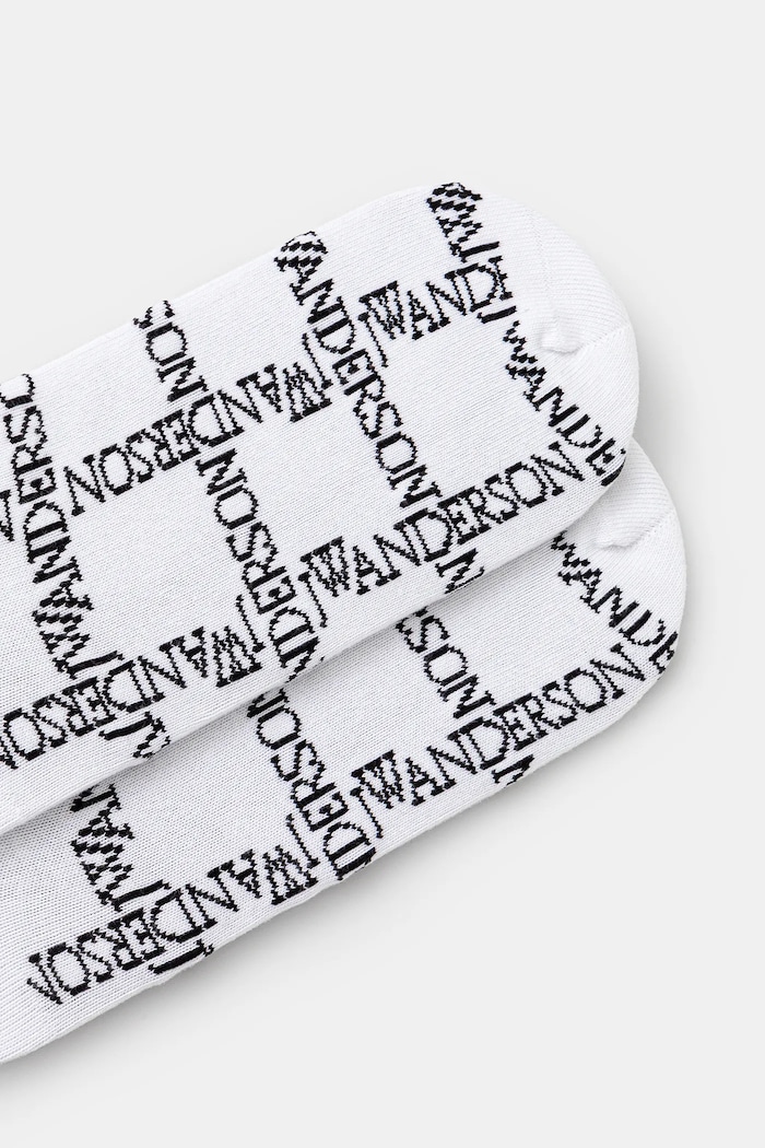 Ponožky JW Anderson Logo Grid Long KW1034.YN0273.903 biela SS25