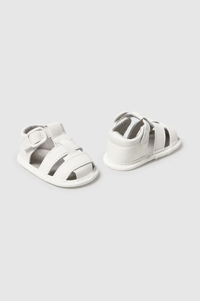 Topánky pre bábätká Mayoral Newborn imitácia kože béžová 9897.1L.Newborn.PPYH