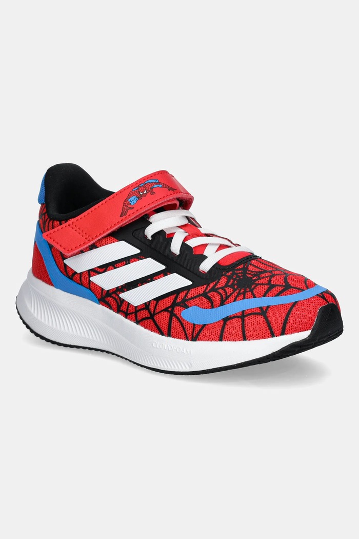 Dětské sneakers boty adidas RUNFALCON SPIDER-MAN textilní červená IH8743