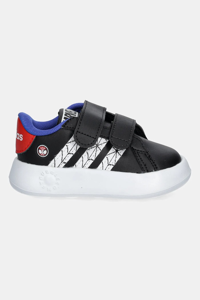 adidas sneakersy dziecięce GRAND COURT SPIDER-MAN JS0743 czarny SS25