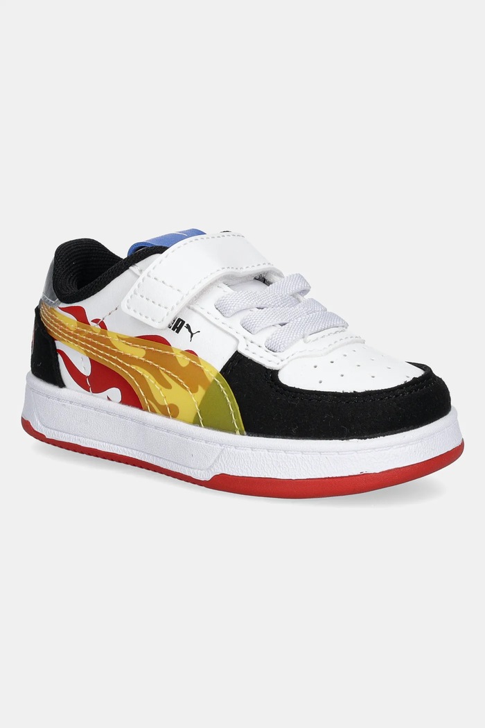 Dječje tenisice Puma Caven 2.0 Hot Wheels AC+ sintetički bijela 401406