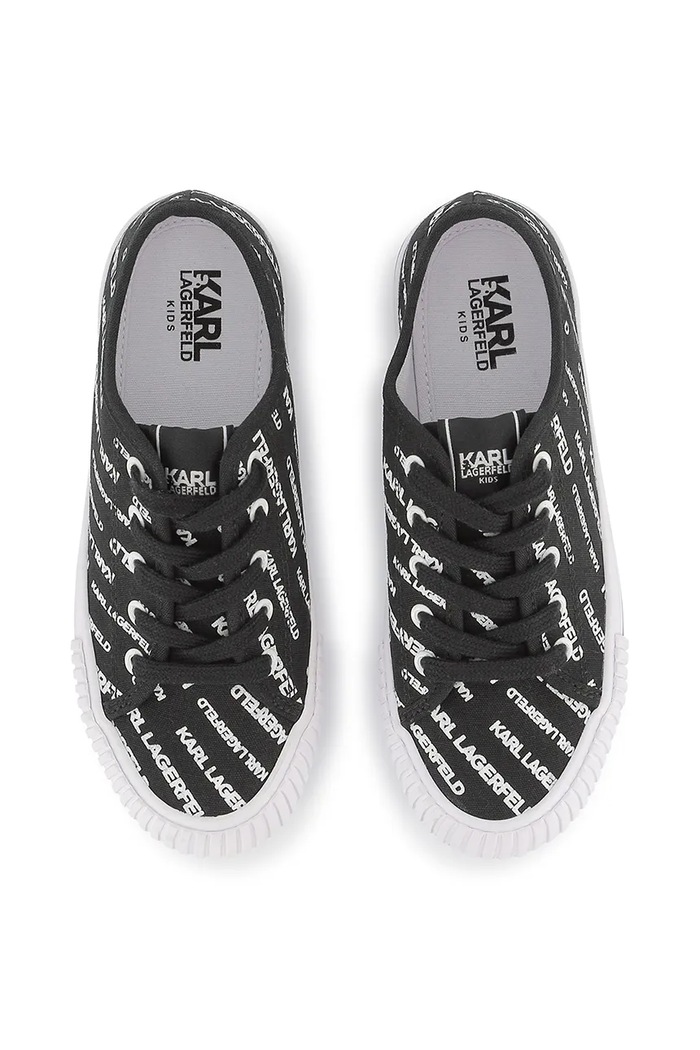 Παιδικά πάνινα παπούτσια Karl Lagerfeld Karl Lagerfeld Z30562.27.35 μαύρο
