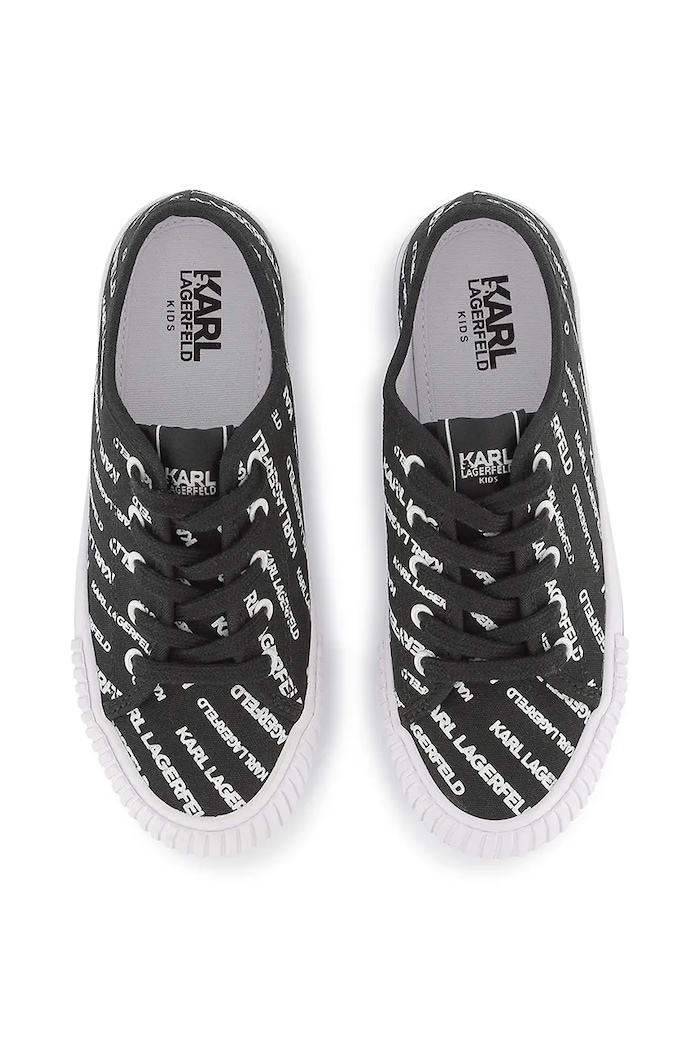 Παιδικά πάνινα παπούτσια Karl Lagerfeld Karl Lagerfeld Z30562.27.35 μαύρο