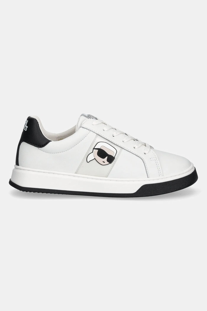 Karl Lagerfeld teniși din piele copii Z30380.36.39 alb SS25