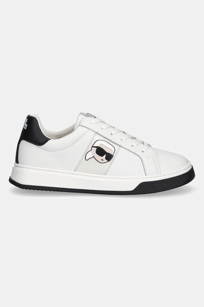 Karl Lagerfeld teniși din piele copii Z30380.36.39 alb SS25