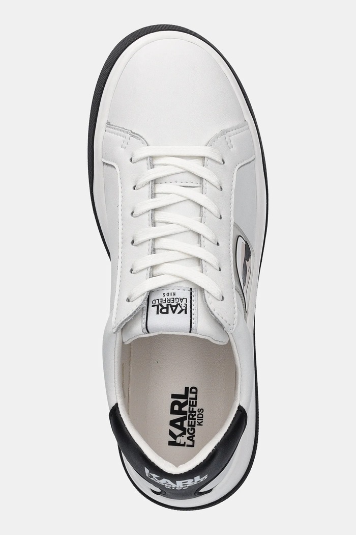 Karl Lagerfeld teniși din piele copii alb Z30380.36.39