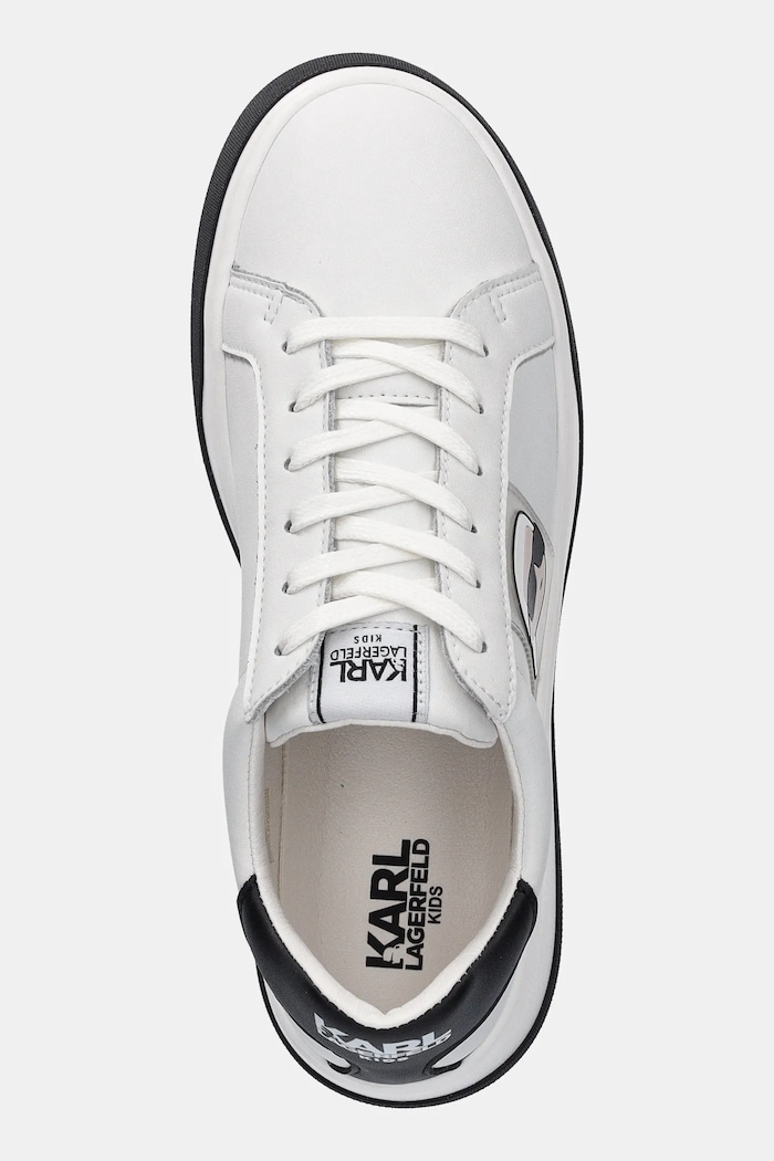 Karl Lagerfeld teniși din piele copii alb Z30380.36.39
