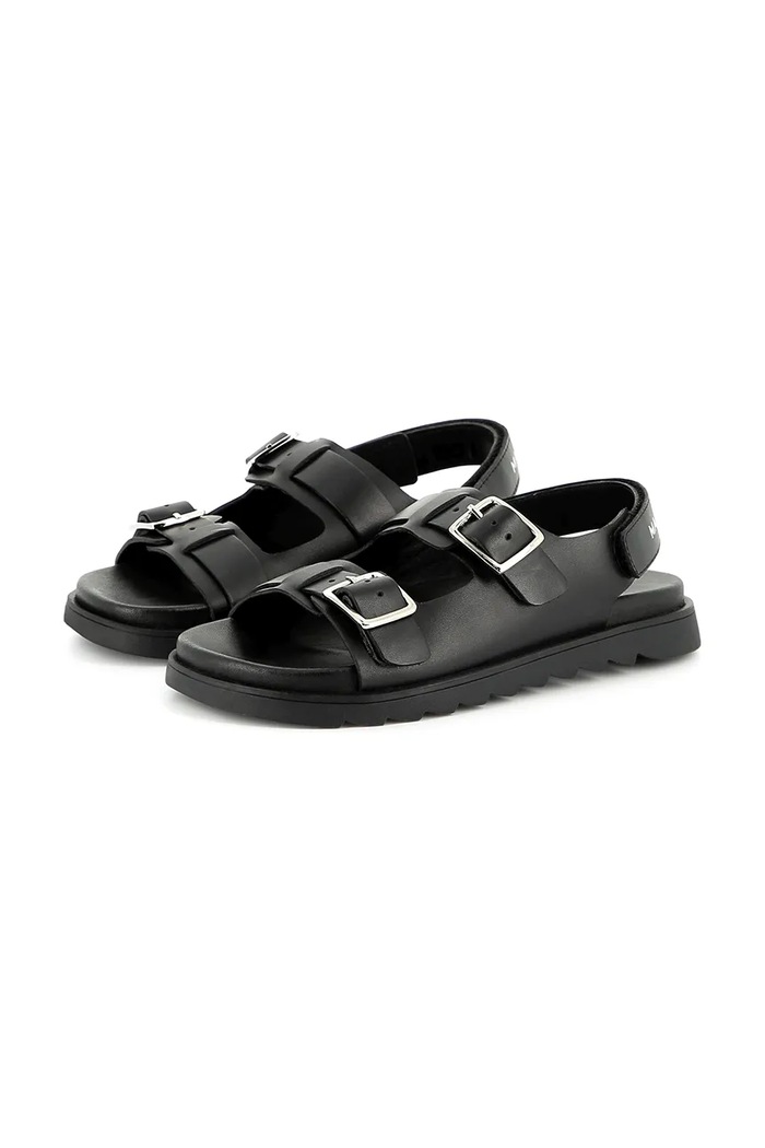 Παιδικά δερμάτινα σανδάλια Marc Jacobs μαύρο W60399.27.35