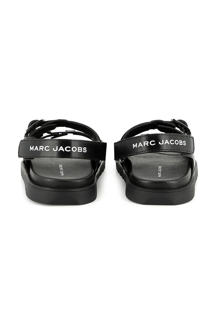 Αγορίστικα Παιδικά δερμάτινα σανδάλια Marc Jacobs W60399.27.35 μαύρο