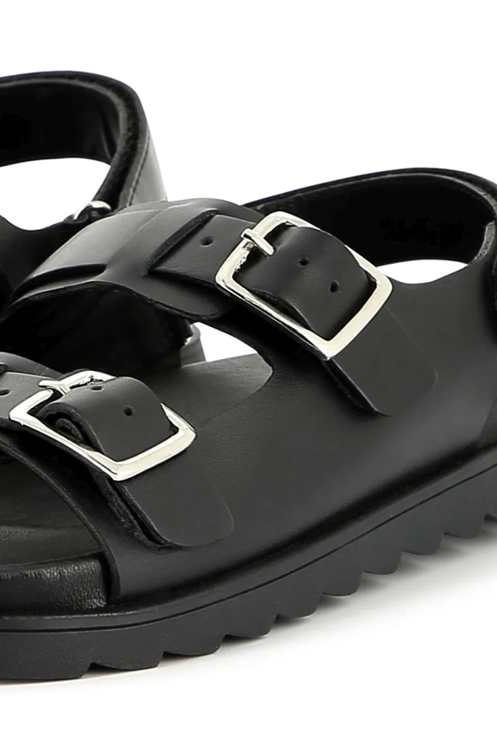 Παιδικά δερμάτινα σανδάλια Marc Jacobs W60399.27.35 μαύρο
