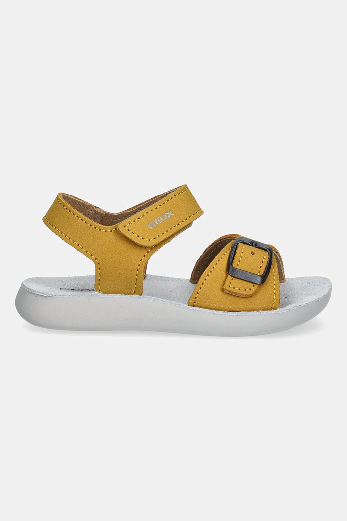 Παιδικά δερμάτινα σανδάλια Geox LIGHTFLOPPY B555SA.00032 κίτρινο SS25