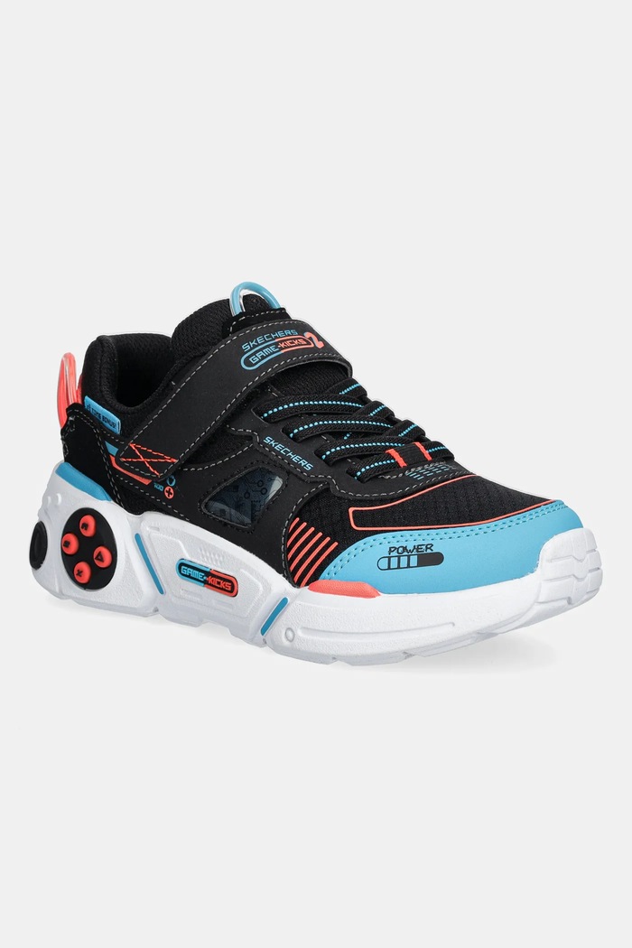 Skechers sneakersy dziecięce GAMETRONIX 2.0 syntetyczny czarny 402270L