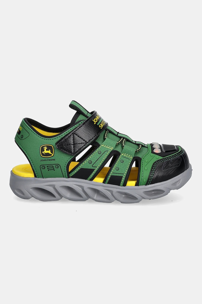 Detské sandále Skechers S LIGHTS-HYPNO-SPLASH-TRACTO 407070L zelená SS25