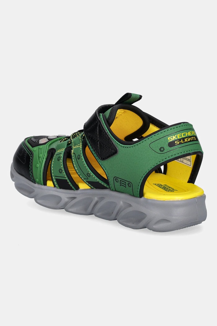 Chlapec Detské sandále Skechers S LIGHTS-HYPNO-SPLASH-TRACTO 407070L zelená