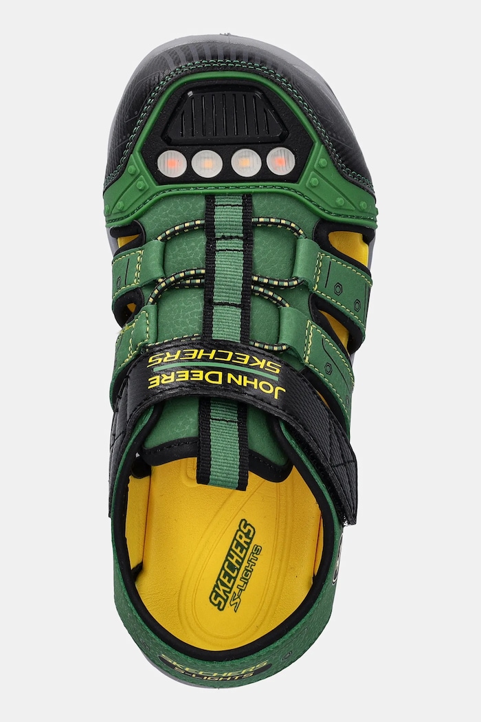 Detské sandále Skechers S LIGHTS-HYPNO-SPLASH-TRACTO zelená 407070L
