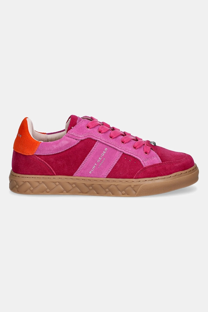 Semišové tenisky Kurt Geiger London Kensington Slim Cupsole 2007658209.FUSHIA růžová SS25