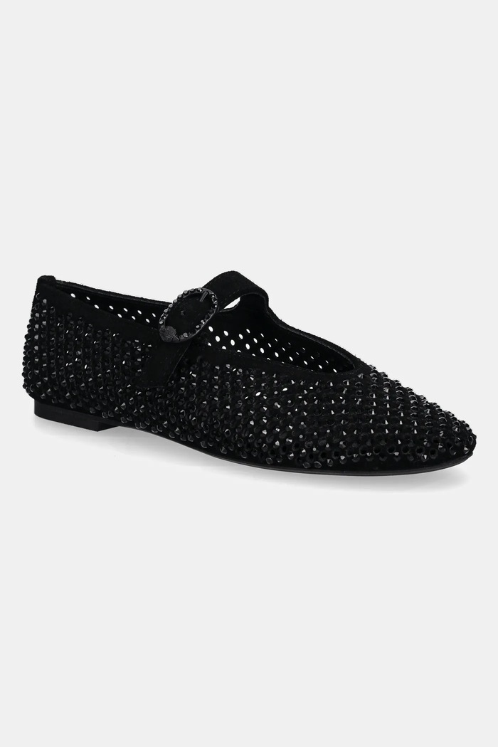 Kurt Geiger London baleriny zamszowe Mayfair Ballet Flat czarny 2656300209.BLACK