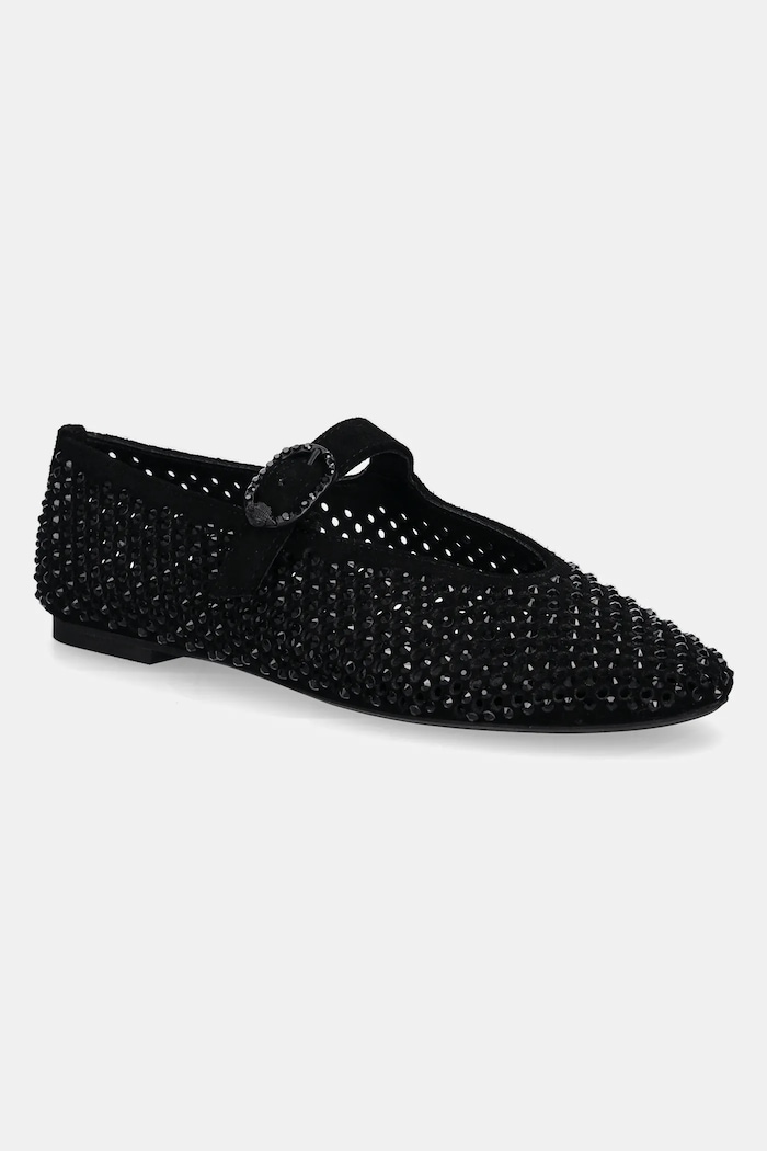Kurt Geiger London baleriny zamszowe Mayfair Ballet Flat czarny 2656300209.BLACK