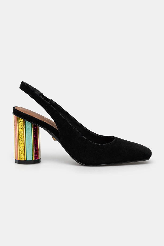 Kurt Geiger London szpilki Perspex Heel Sling 3968505209.BLACK czarny SS25