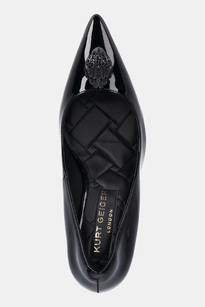 Kožené lodičky Kurt Geiger London Belgravia Eagle Court čierna 3939900109.BLACK