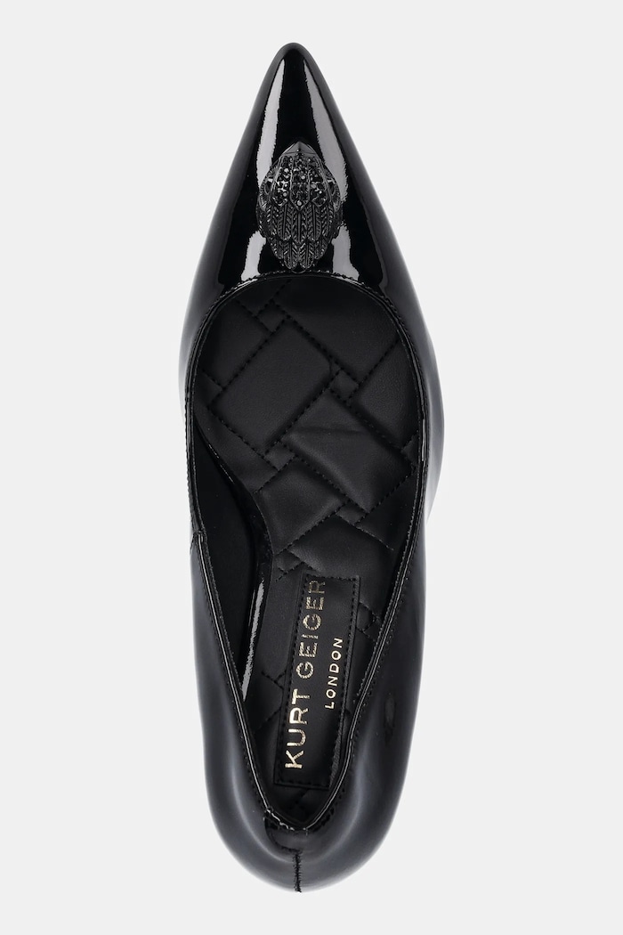Kožené lodičky Kurt Geiger London Belgravia Eagle Court čierna 3939900109.BLACK