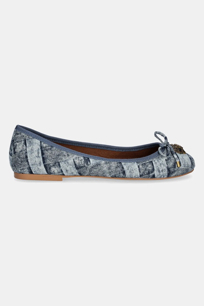 Kurt Geiger London Baleriny Eagle Ballerina 9790688669.DENIM niebieski SS25