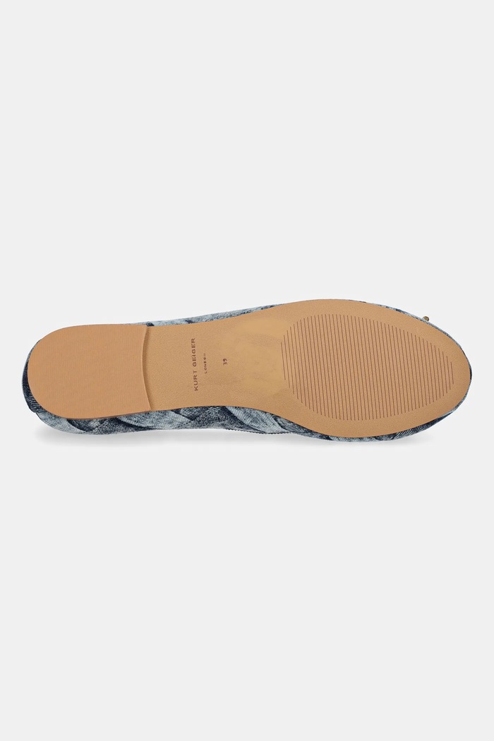 Baleriny Eagle Ballerina Kurt Geiger London niebieski 9790688669.DENIM