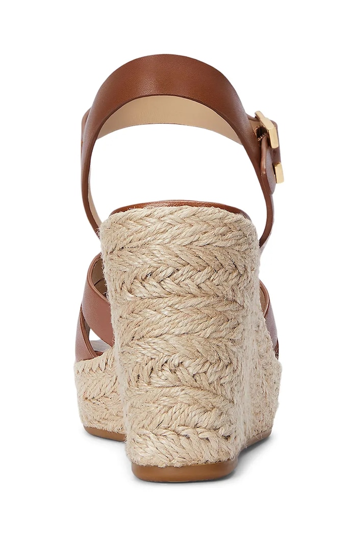 Scarpe Lauren Ralph Lauren sandali in pelle Soffia Espdr 802953961001.200 marrone