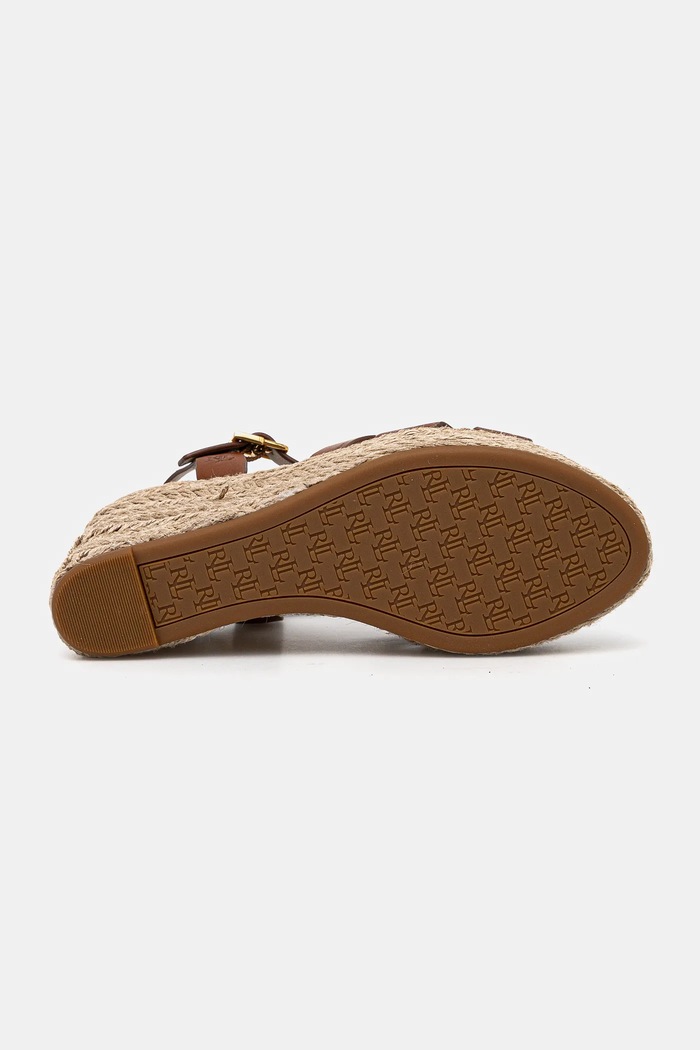 Lauren Ralph Lauren sandale de piele Soffia Espdr maro 802953961001.200