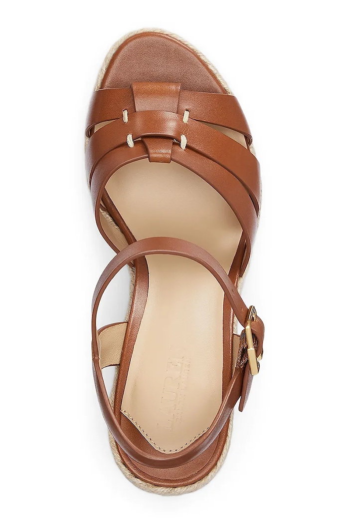 Lauren Ralph Lauren sandali in pelle Soffia Espdr marrone 802953961001.200