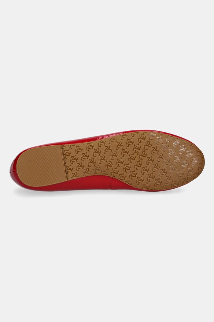 Kožené baleríny Lauren Ralph Lauren Jayna 802956765002.600 červená