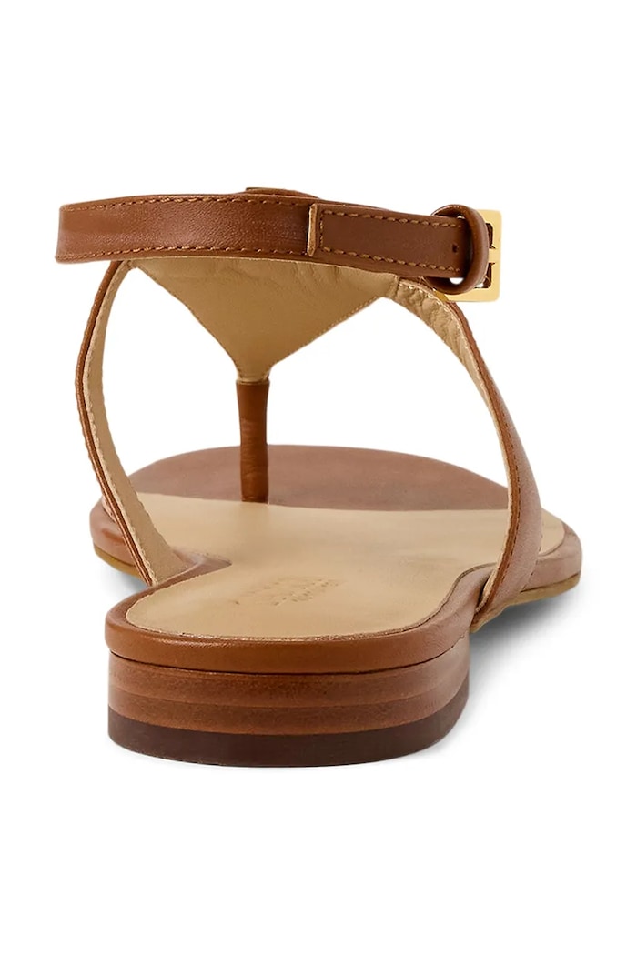Kožené sandále Lauren Ralph Lauren Everley hnedá 802959145002.200