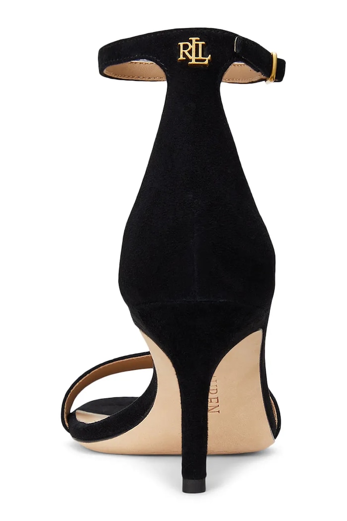 Boty Semišové sandály Lauren Ralph Lauren Allie Mid 802959175001.001 černá