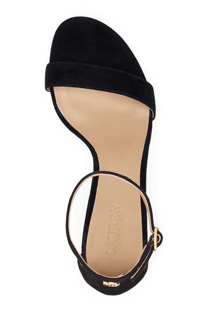 Semišové sandály Lauren Ralph Lauren Allie Mid černá 802959175001.001