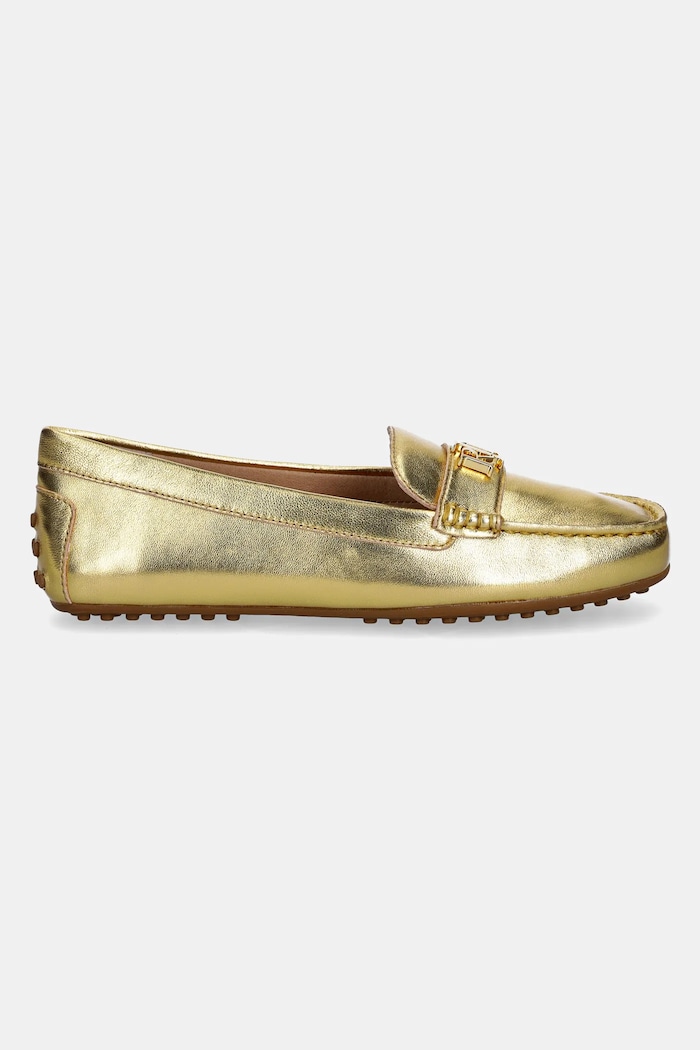 Kožené mokasíny Lauren Ralph Lauren Barnsbury 802959222001.710 zlatá SS25