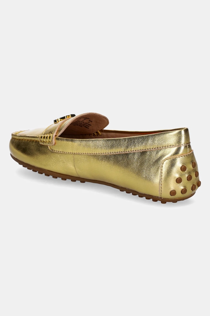 Boty Kožené mokasíny Lauren Ralph Lauren Barnsbury 802959222001.710 zlatá