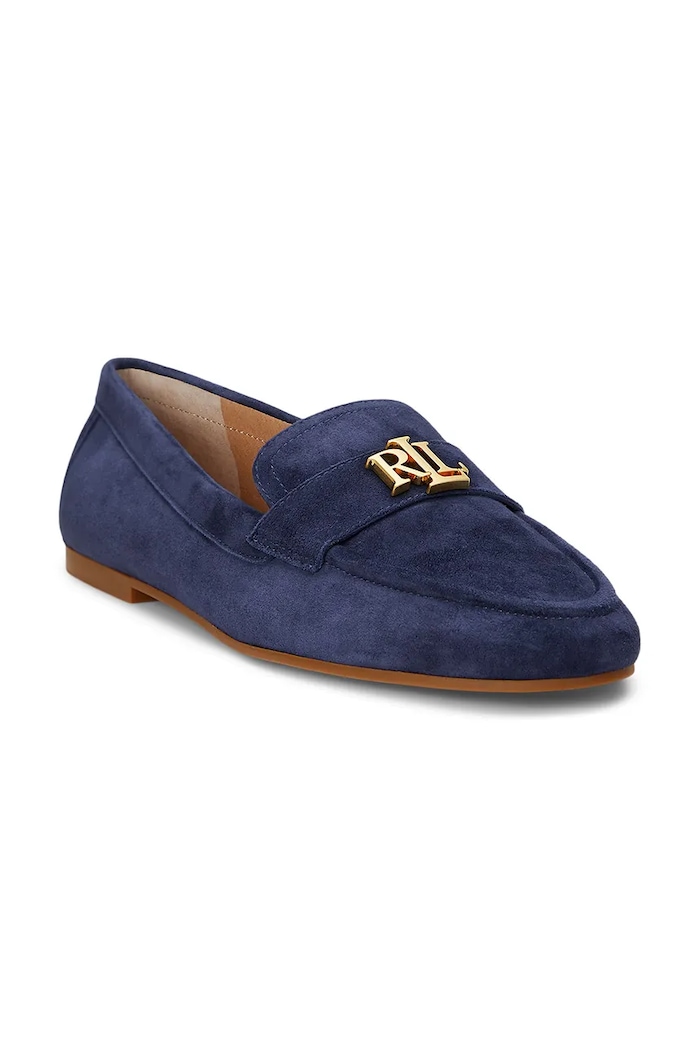 Semišové mokasíny Lauren Ralph Lauren Averi III 802959266001.410 tmavomodrá SS26