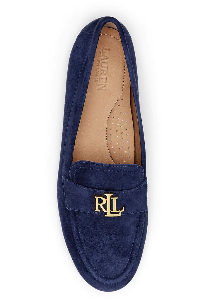 Obuv Semišové mokasíny Lauren Ralph Lauren Averi III 802959266001.410 tmavomodrá
